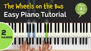 The Wheels on the Bus on the Piano (2 Hands) | Easy Piano Tutorial for Beginners
🔔 Subscribe for new videos every week : https://bit.ly/3zPc7aT
🤚 Right Hand Piano Tutorial : https://youtu.be/btH0BzgTgZA
Free Printable Sheet Music PDF with lyrics : https://bit.ly/2FUOiT8
Free Karaoke Audio Download : https://bit.ly/2FRu4JW
👄 LYRICS :
1. The wheels on the bus go round and round,
round and round,
round and round.
The wheels on the bus go round and round,
all through the town.
2. The wipers on the bus go swish, swish, swish,
swish, swish, swish,
swish, swish, swish.
The wipers on the bus go swish, swish, swish,
all through the town.
3. The horn on the bus goes beep, beep, beep
beep, beep, beep,
beep, beep, beep.
The horn on the bus goes beep, beep, beep,
all through the town.
4. The doors on the bus go open and shut,
open and shut,
open and shut,
The doors on the bus go open and shut,
all through the town.
5. The Driver on the bus says “Move on back,
move on back, move on back;”
The Driver on the bus says “Move on back”,
all through the town.
6. The baby on the bus says “wah, wah, wah
wah, wah, wah,
wah, wah, wah”.
The baby on the bus says “wah, wah, wah”,
all through the town.
7. The mommy on the bus says “shush, shush, shush;
shush, shush, shush,
shush, shush, shush.”
The mommy on the bus says “shush, shush, shush”
all through the town.
Substitute these lyrics also:
The money on the bus goes, clink, clink, clink.
The bell on the bus goes ding-ding-ding.
The lady on the bus says, “Get off my feet”…
The people on the bus say, “We had a nice ride”…
👄 Free Printable PDF with Lyrics : https://bit.ly/4wTqxmk
#pianotutorialforbeginners #pianotutorialeasy #pianotutorialforkids
🔔🎵🎵
Subscribe to our channel to get notified of our new videos!
https://www.youtube.com/c/singingbellsongs?sub_confirmation=1
For use of this material on YouTube, please refer to
info(at)singing-bell.com
🌐
Singing Bell : https://www.singing-bell.com The Wheels on the Bus on the Piano (2 Hands) | Easy Piano Tutorial for Beginners