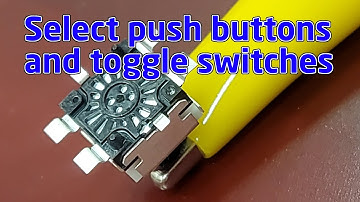 How to select push buttons (on off buttons or toggles) for your project