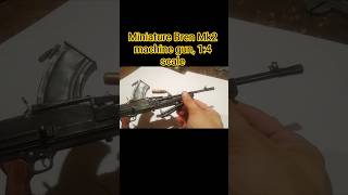 Miniature Bren Mk2 machine gun, 1:4 scale.Миниатюрная модель Пулемета Bren mk2