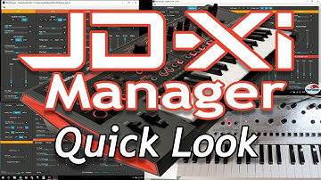 JDXI Manager - Quick Look - Editor for Roland JD-XI Synthesizer