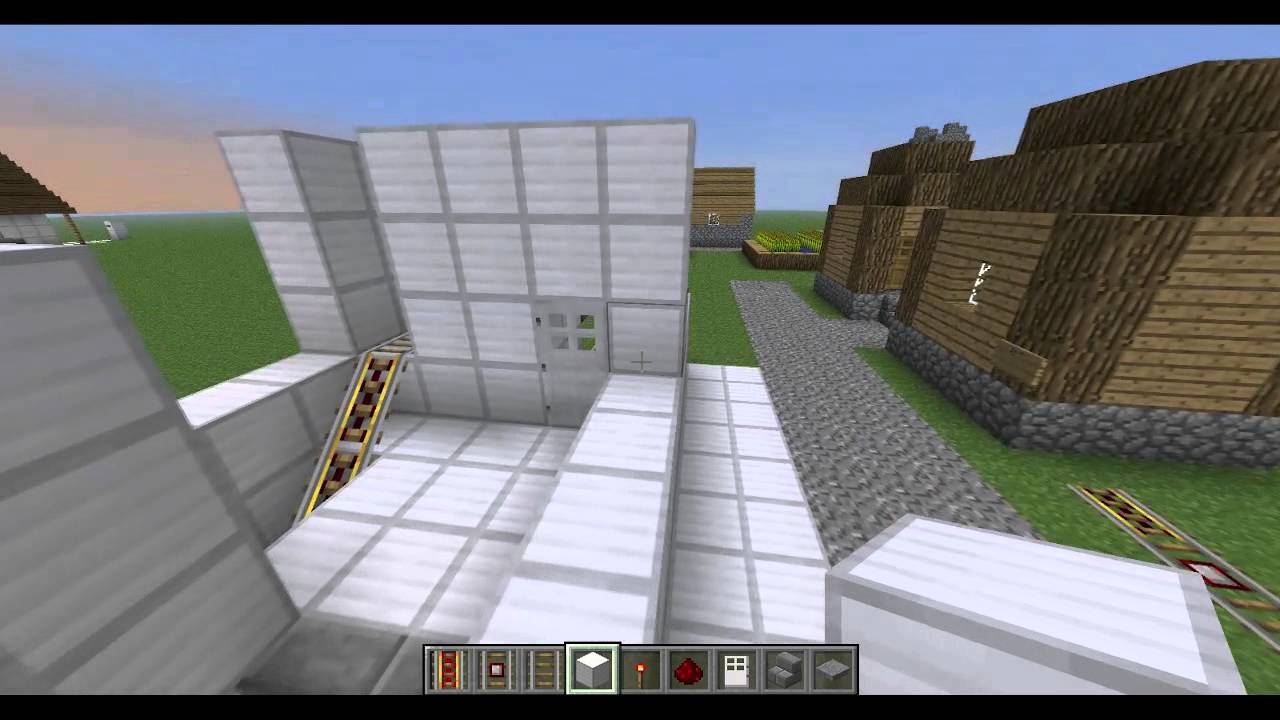 Faire une petite gare sur minecraft - YouTube
