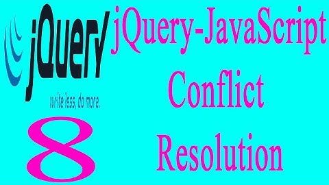 jQuery 8: jQuery-JavaScript Conflict Resolution