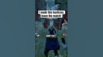This huntress QUIT on the first chase! #dbd #dbdshorts