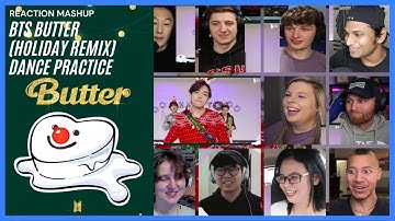 BTS (방탄소년단) ‘Butter Holiday Remix’ Dance Practice Reaction Mashup