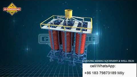 gravity separator spiral concentrator for Tantalum,niobium,chromite,ilmenite,zircon,Tin ore