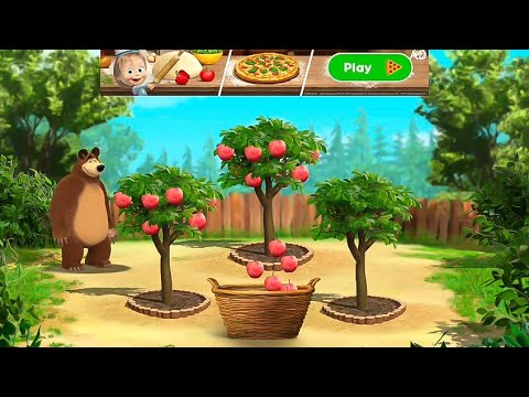 Masha and The Bear Farming Apple Tree