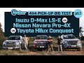 Isuzu D-Max vs Nissan Navara vs Toyota Hilux: Big Pickup Test, part one | Top Gear Philippines