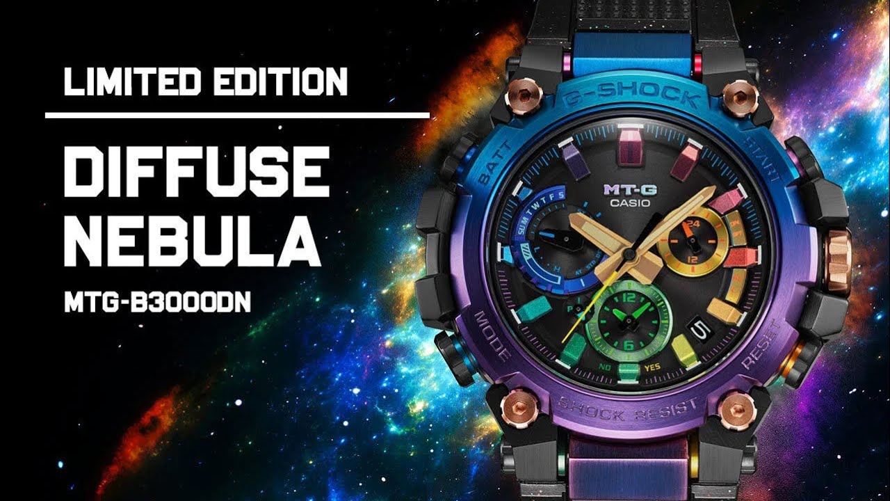 G-Shock MTGB3000DN1A Diffuse Nebula L.E. - YouTube