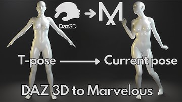 Daz Studio to Marvelous Designer | How to animate a character from T-pose to the current pose