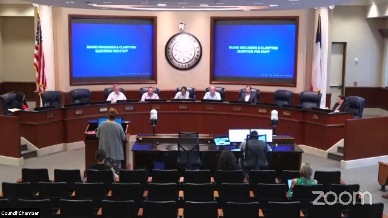 City Of Sugar Land Zoning Board Of Adjustment Meeting August 16 City Of Sugar Land Zoning Board Of Adjustment Meeting August 16