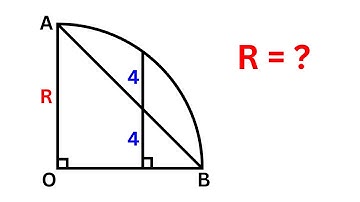 Find the radius of the quarter circle | Geometry Problem | Important Geometry and Algebra Skills