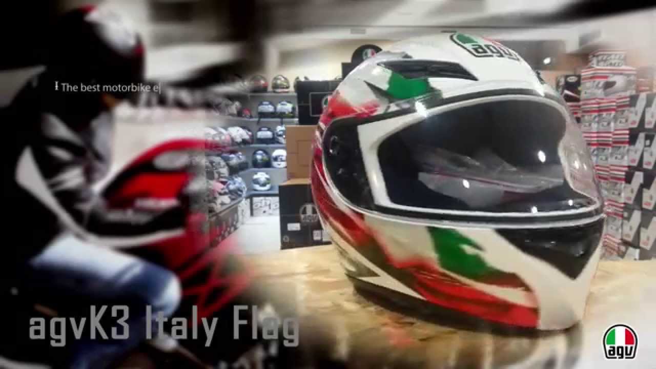 agv k3 italy flag K1 S US Helmet conquer twists and turns AGV K3 Mono Full-Face Helmet