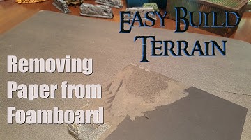 How to remove paper from foamboard : Easy and Free.  The only way that worked for me.