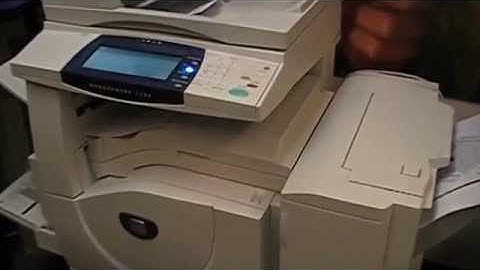 Demonstration / Demo - Xerox Workcentre / DocuColor 7132 Color / Colour Photocopier