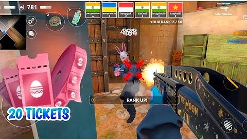 20 TICKETS IN RABBIT LAND || Critical Strike - Gameplay - Arms Race Event ,  (iOS, Android)