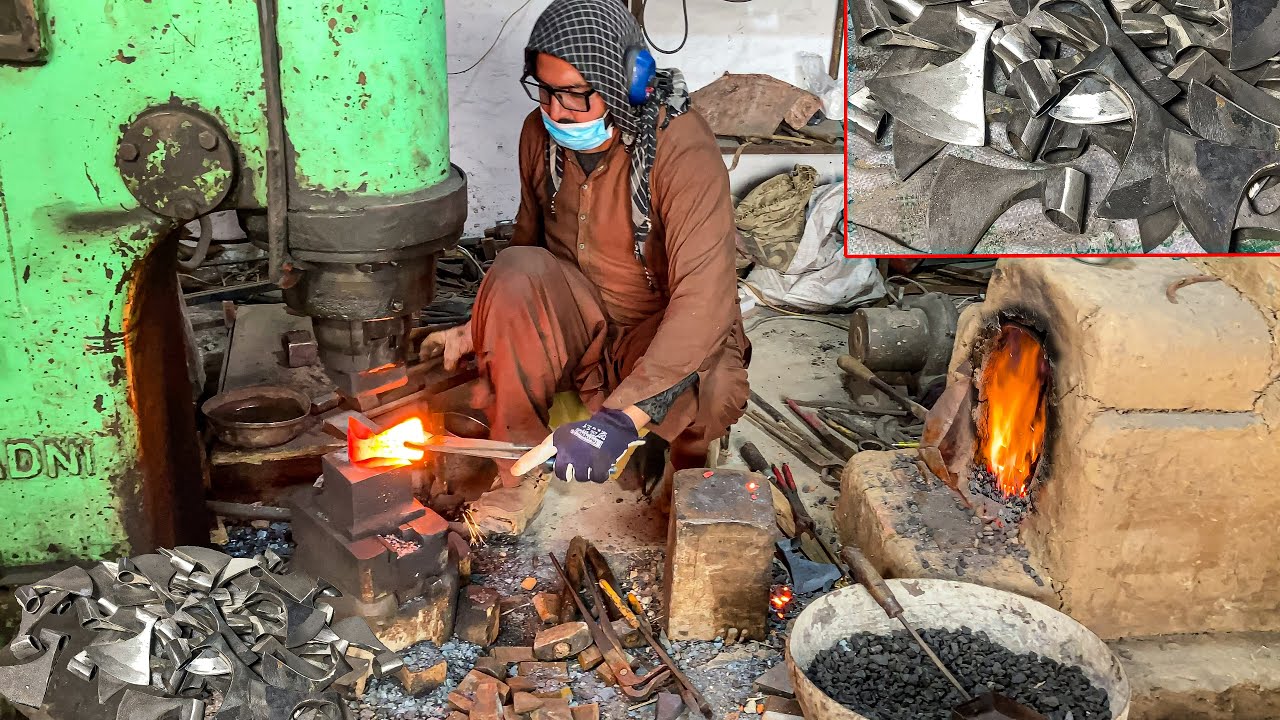 How Pro Blacksmiths Forge High-Performance Axes | Incredible Process of Mass-Forging of Strong Axes
