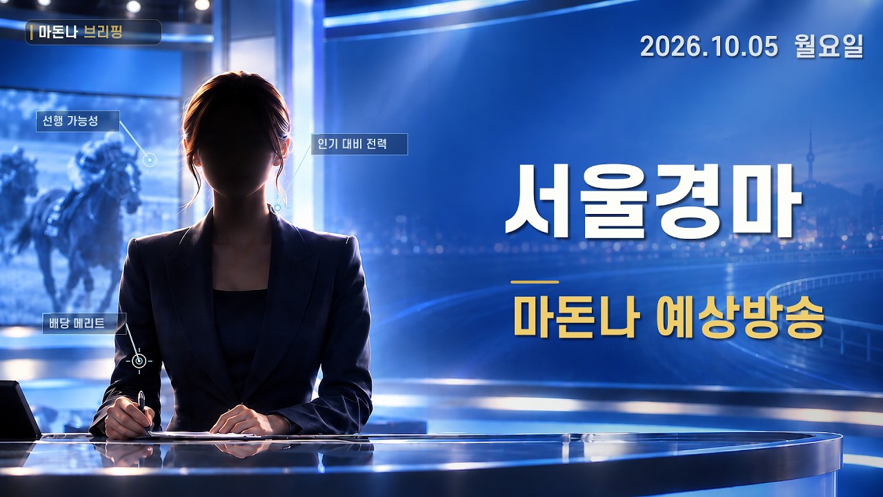 2026년 10월 5일 월요 서울경마 ai 예상가 마돈나 예상방송 #코리아레이스 #ai경마 #마돈나 #마패경마 #경마예상