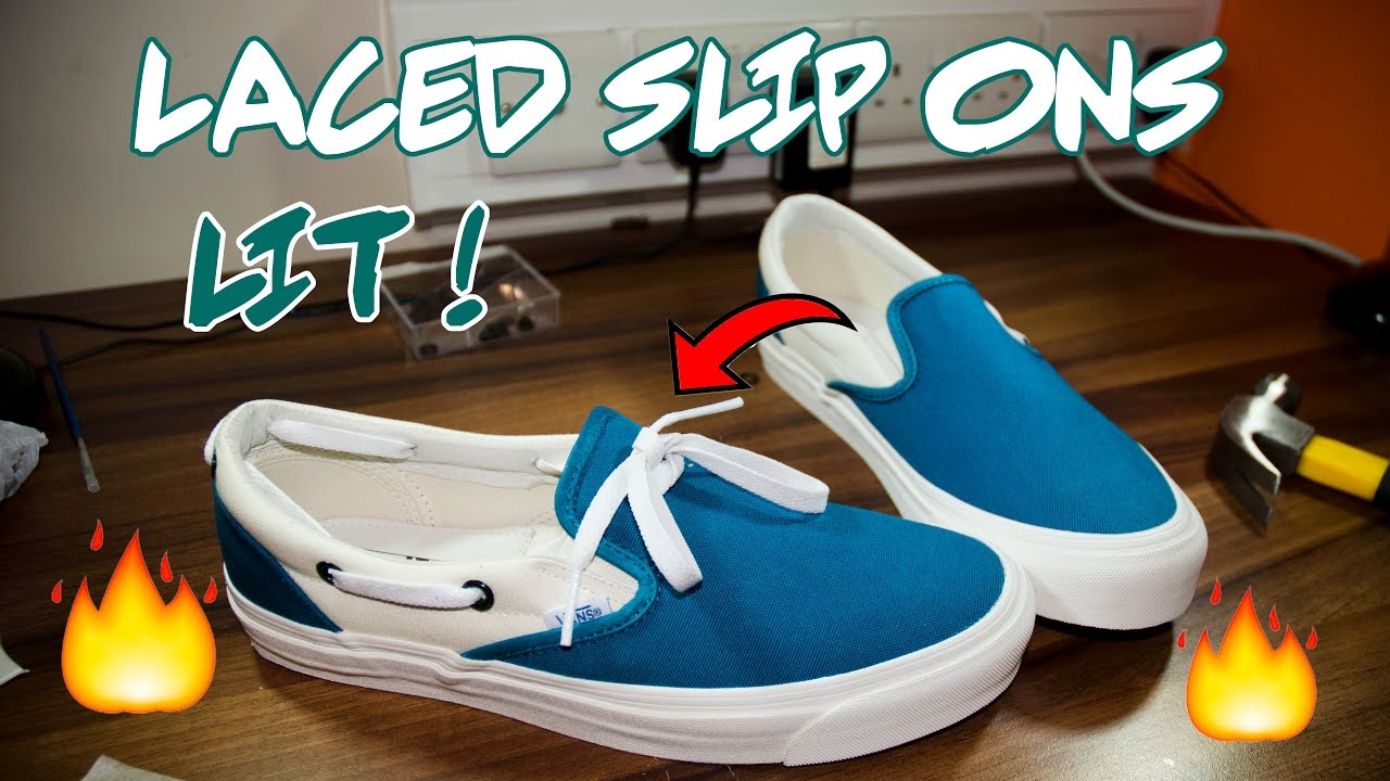 slip on shoes with laces