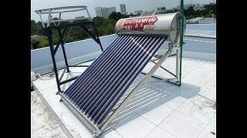 Lắp Đặt Máy NLMT Đại Thành Gold Cao Cấp 160 lít - Lắp Đặt Đưa Ra Đầu Chờ Cho Khách Tự Đấu Nối