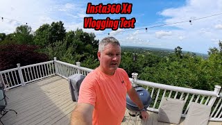 Insta360 X4 Single Lens Mode 4K Vlogging Test