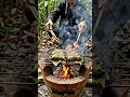 Bò lá lốt nướng trên than đỏ - Bếp Lặng #asmr #cooking #forestcooking #food #slowliving