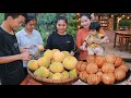 Sweet and Juicy Santol Fruit, Darik like santol fruit the most | Sros&#39;s family Eating