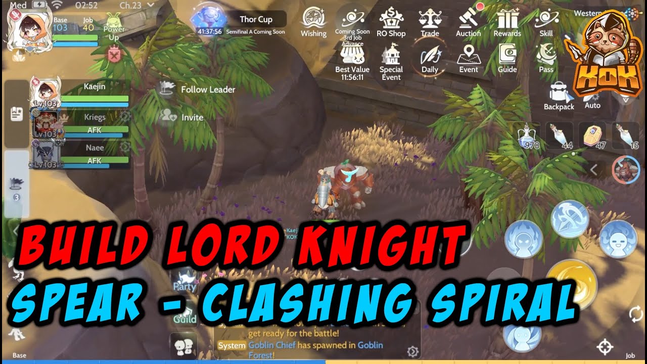 BUILD LORD KNIHT SPEAR CLASHING SPIRAL!! - RAGNAROK ORIGIN [INDONESIA]
