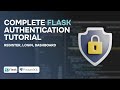 Complete Flask Authentication Tutorial | Register, Login, Dashboard