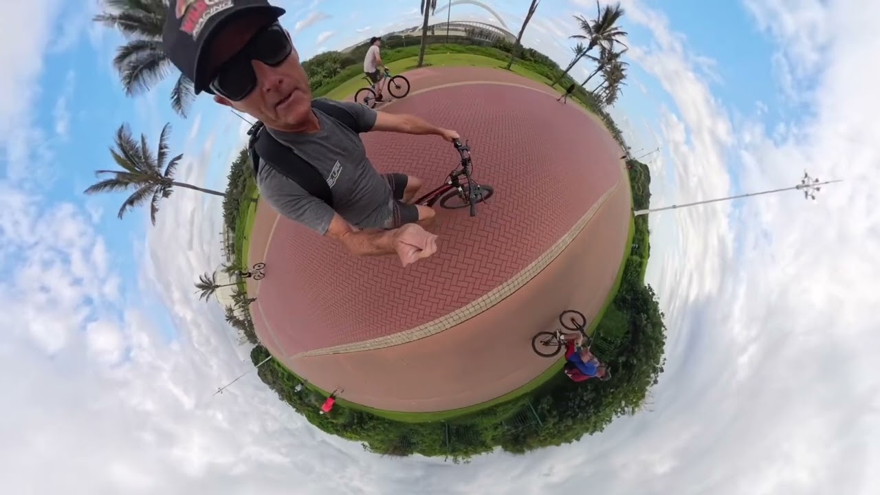 Father and Son Cycling Adventure on Durban's Beautiful Promenade