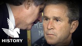 【HD】ブッシュ大統領 同時多発テロ直後の反応 - President Bush's reaction at Booker Elementary school