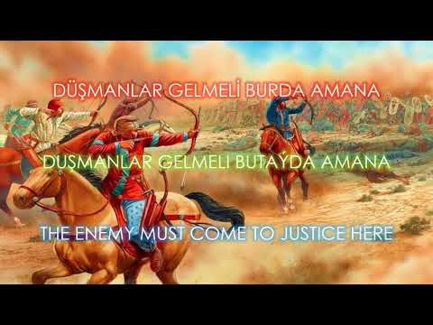 Bugün yiğitlerin cengi var cengi — Turkish Song with English Subtitles, Türkmençe sözleri