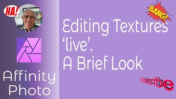 Editing Textures ‘live’ In Affinity Photo For iPad