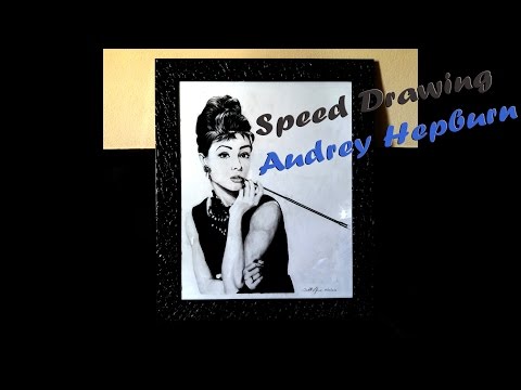 Speed drawing Audrey Hepburn