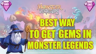 Monster Legends Simple Ways To Get Free Gems How To Get Free Gems 2018 Monster Gaming Youtube