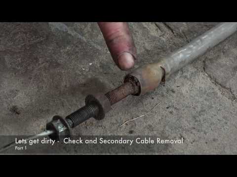 Lotus Elise, Manual brake cable replacement and adjustement part 1
