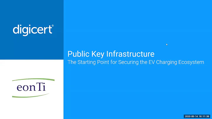 Public Key Infrastructure (PKI) for electric vehic...
