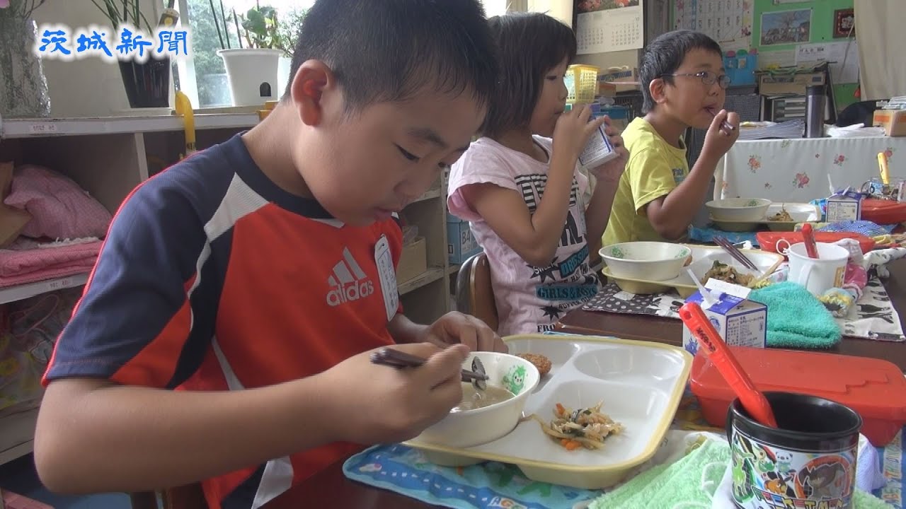 涸沼産シジミで給食　茨城町