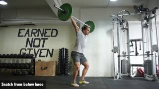 Snatch from below knee