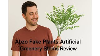 🌿 Abzo Fake Plants Artificial Greenery Stems Review 🌱
