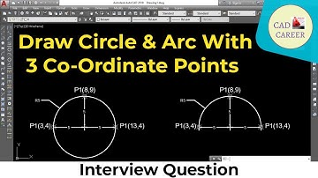 Circle Draw By 3points method || Arc Draw By 3points method || how to Draw circle and Arc in Autocad