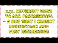241. Different Ways to Add Parentheses - a bug that I cannot understand and very INTERESTING