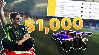 I challenged a Professional Player to a $1,000 1v1... (Rocket League)