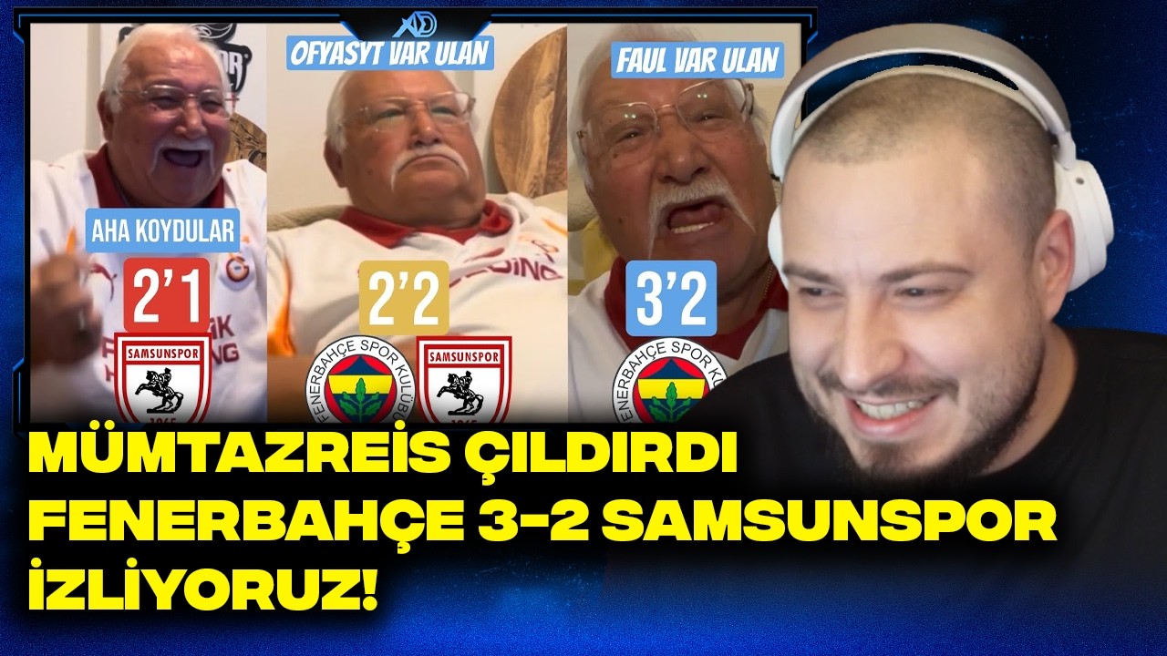 FENER ŞAMPİYON OLACAKMIŞ OLAMAYACAK ULAN! MÜMTAZREİS ÇILDIRDI FENERBAHÇE 3-2 SAMSUNSPOR İZLİYORUZ!