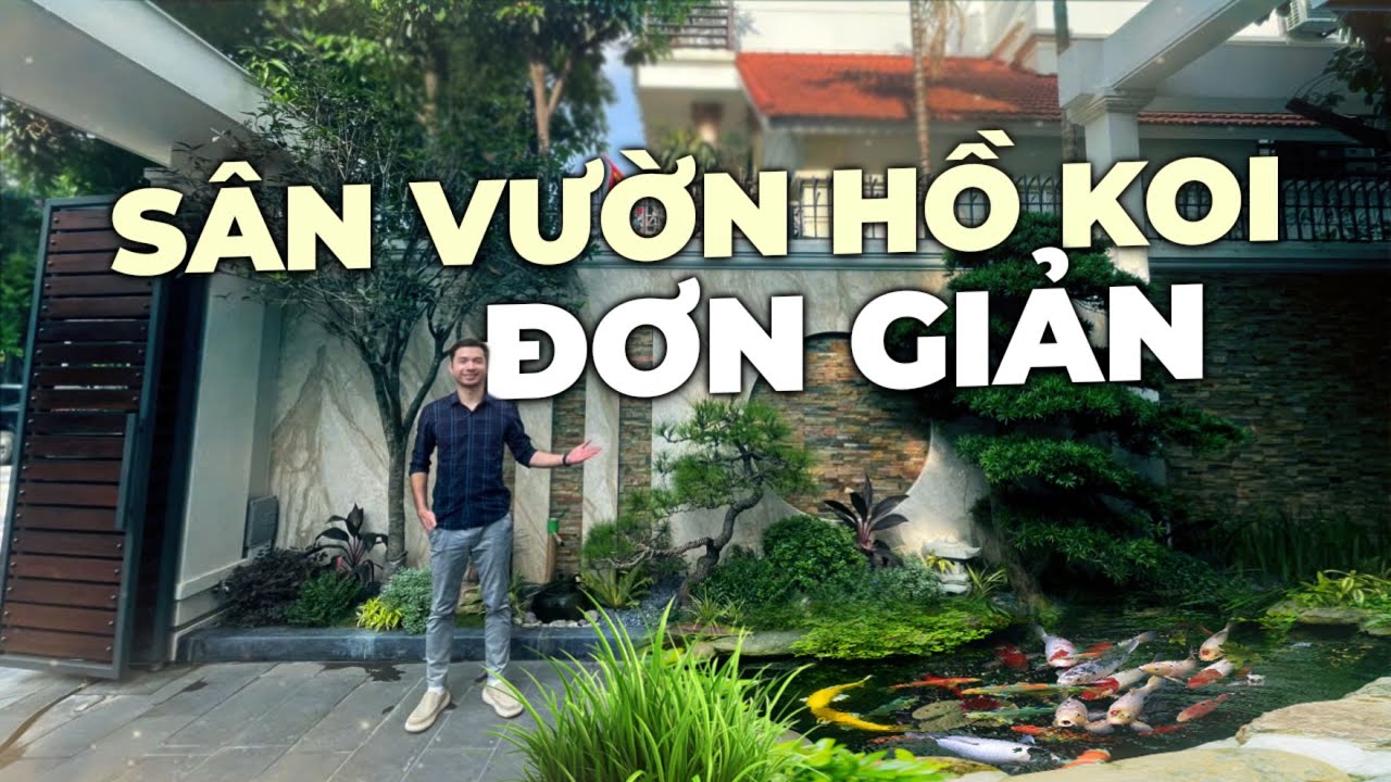 Khám Phá 1 Sân Vườn Đơn Giản Nhưng Lại Có View Hồ Koi Cực Đỉnh (nhớ xem đến cuối)