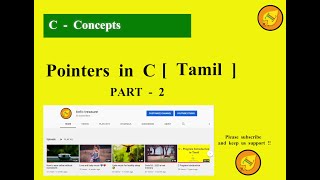 Pointers in C tamil | C program in tami | Program c