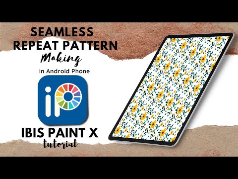 How to create Seamless Repeat pattern in IBIS PAINT X, IBIS PAINT X tutorial for beginners