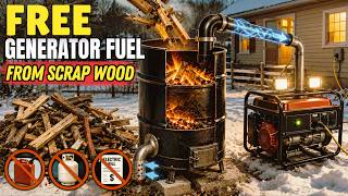 Turn Scrap Wood Into Free Generator Fuel All Winter. FEMA Published It. Almost Nobody Knows It.