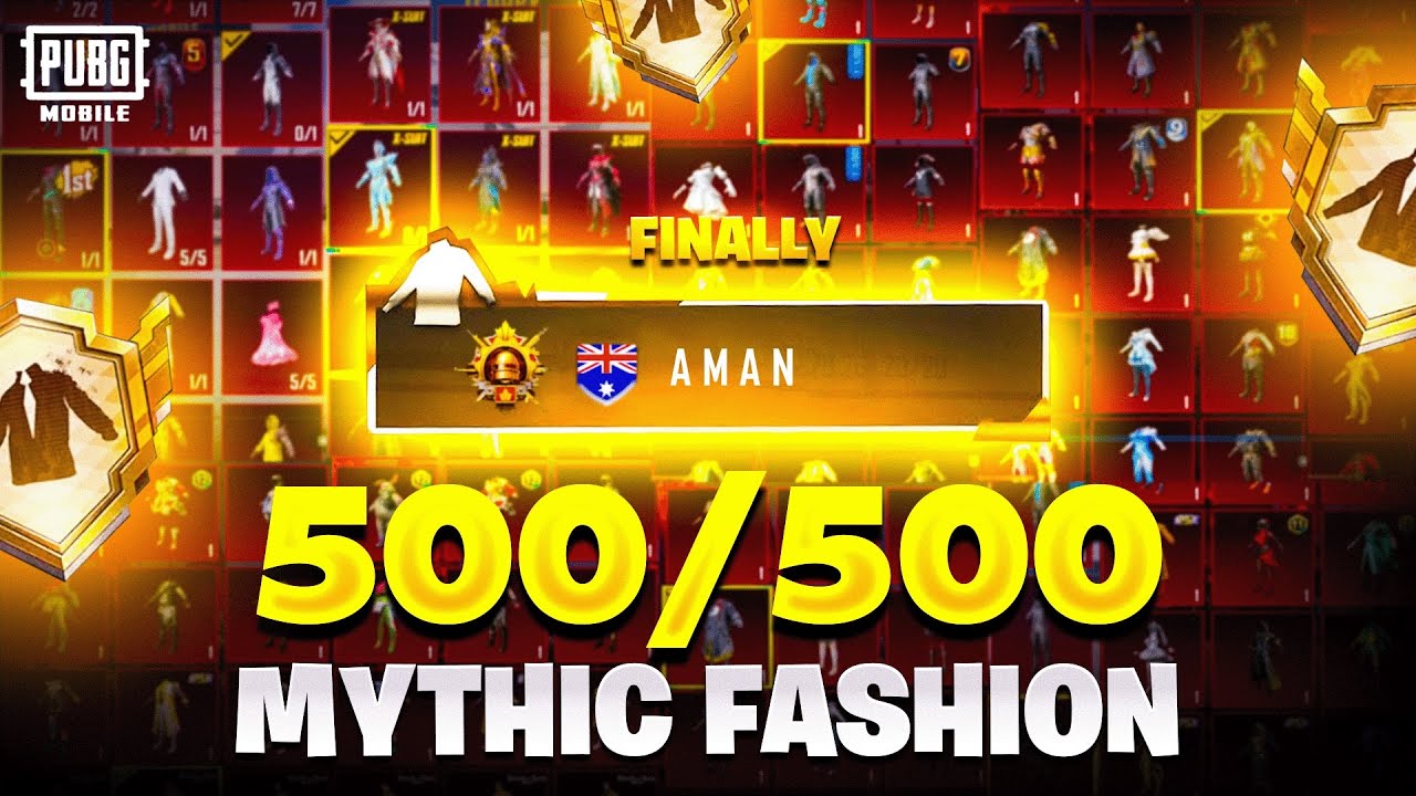 😱FINALLY 500 MYTHIC TAG COMPLETE PUBG/BGMI