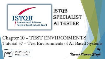 ISTQB AI Tester | Test Environment of AI-Based Systems | AI Tester Certification | AI Tutorials