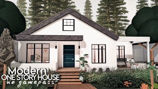 BLOXBURG: Modern One Story House Build | no gamepass 60k ♡